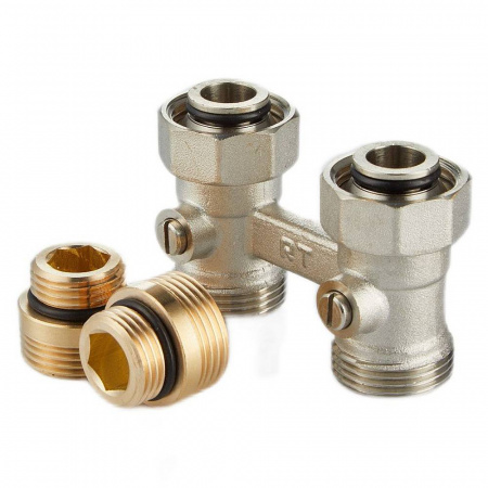 Узел нижнего подключения Royal Thermo прямой ½quot;х3/4quot;EK