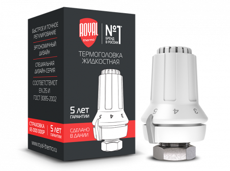 Термоголовка жидкостная ROYAL THERMO, М30х1,5